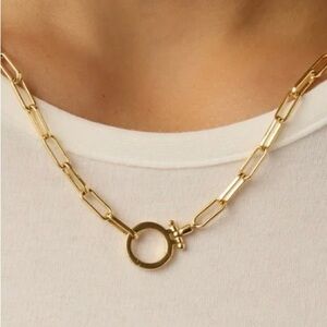 Gorjana Gold Parker Necklace with Toggle Ring